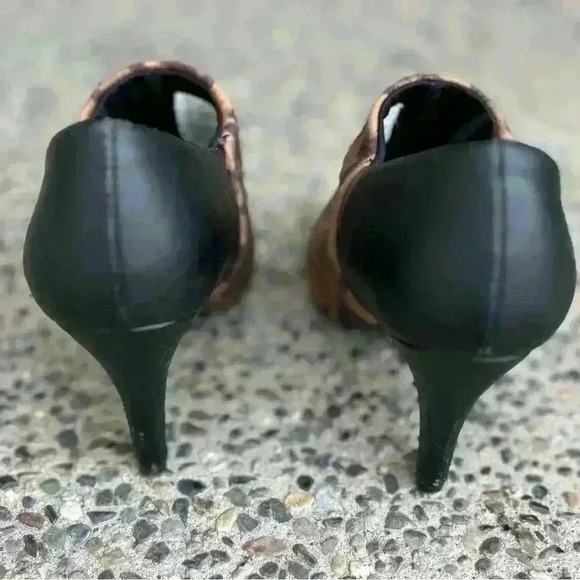 Dexflex Comfort Heels Women 6.5 Cheetah Print Zipper Closed Pumps - Picture 9 of 10